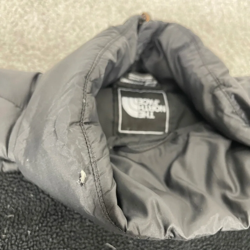 North Face 550 Down Denali Jacket Mens Small Fleece Black
